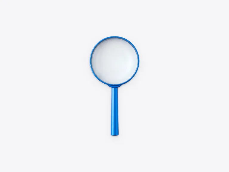IT-Consulting: blaue Lupe