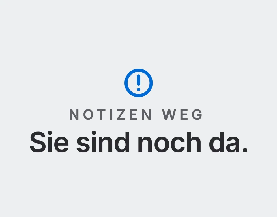 Notizen weg: Sie sind noch da. Landtwing Informatik, 2026