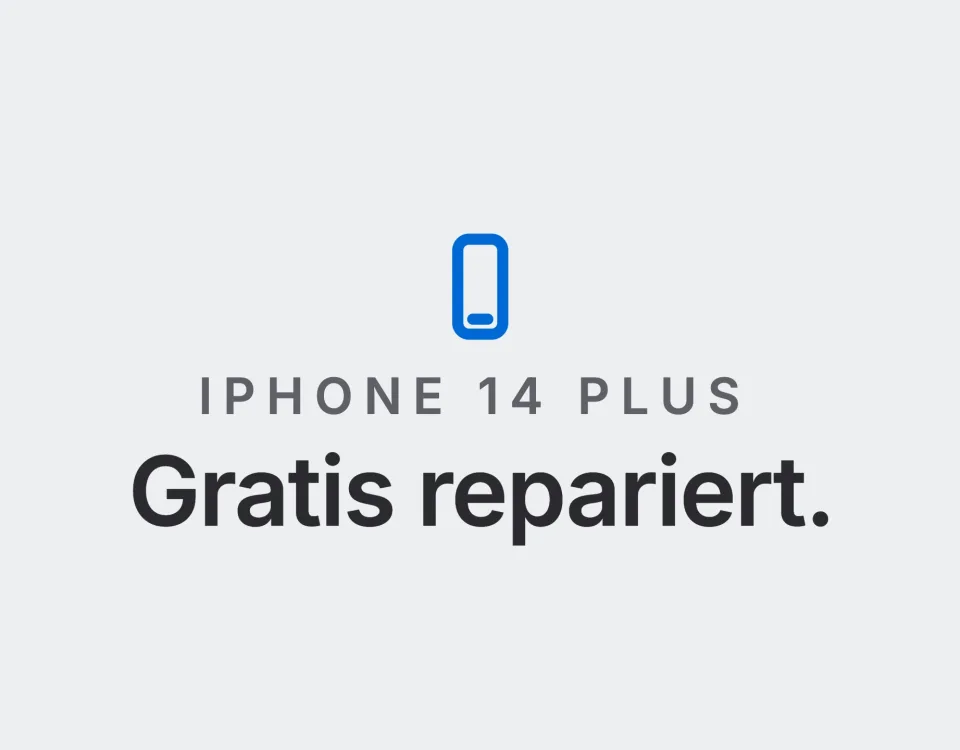 iPhone 14 Plus: Gratis repariert. Landtwing Informatik, 2026