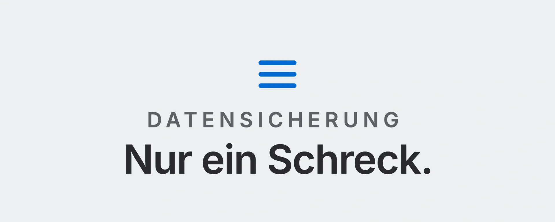 Datensicherung: Nur ein Schreck. Landtwing Informatik, 2026