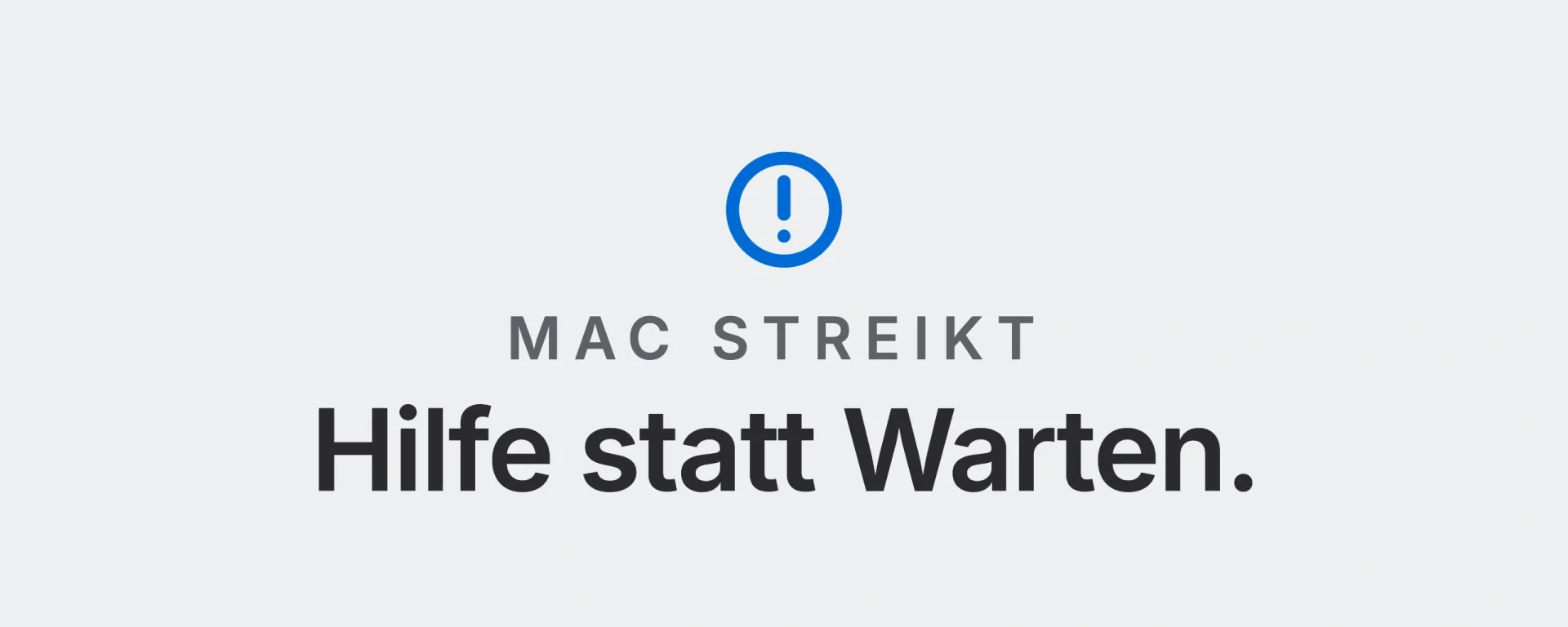 Mac streikt: Hilfe statt Warten. Landtwing Informatik, 2026