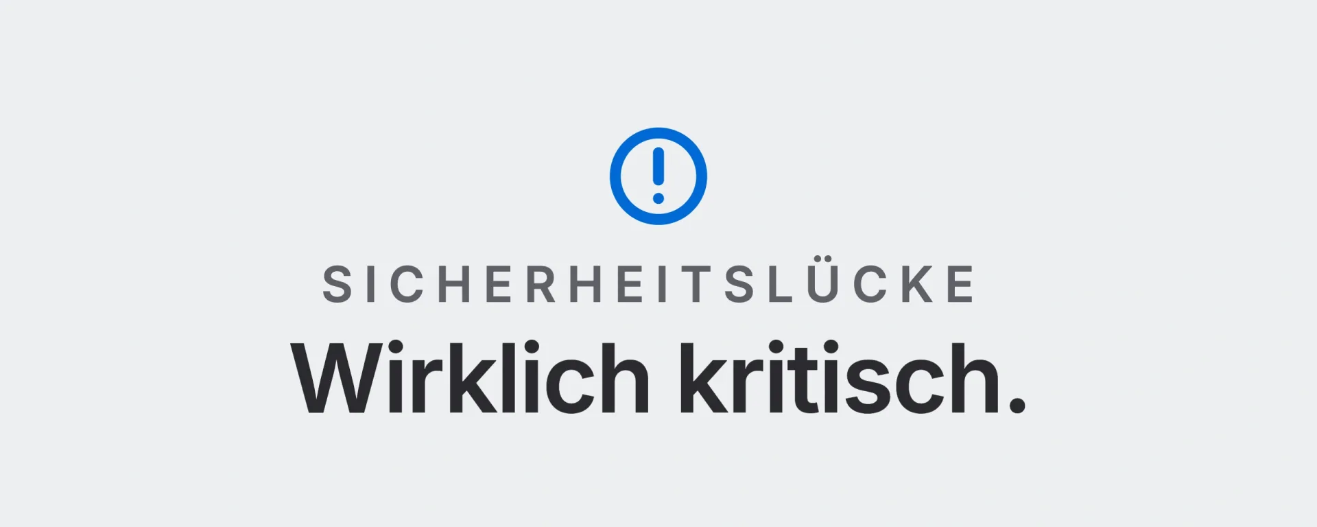 Sicherheitslücke: Wirklich kritisch. Landtwing Informatik, 2026