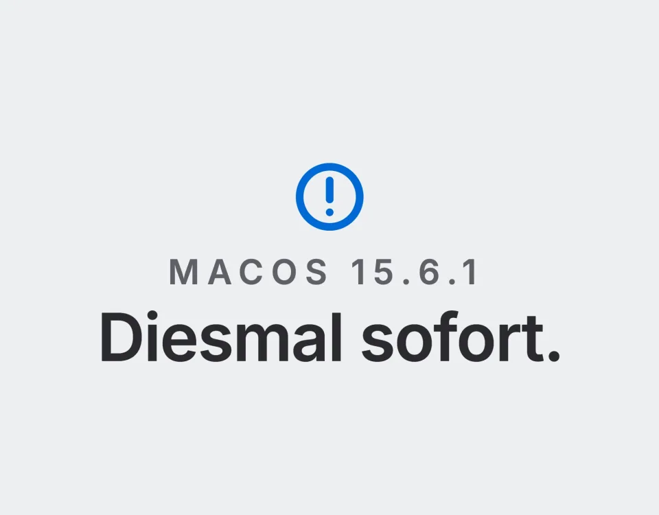 macOS 15.6.1: Diesmal sofort. Landtwing Informatik, 2026