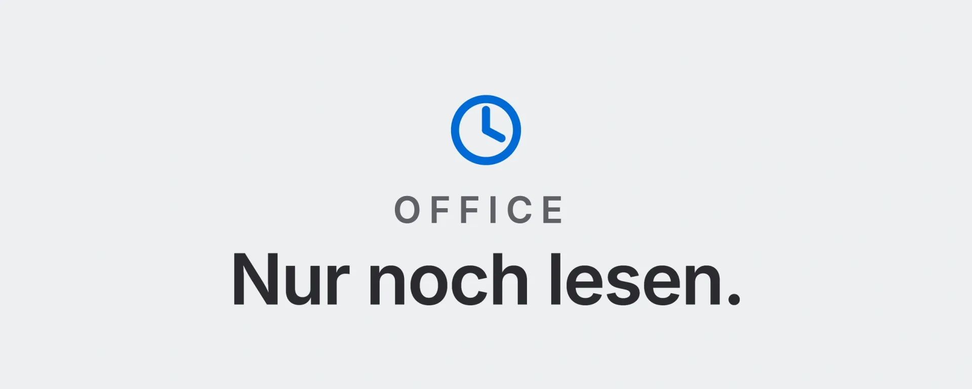 Office: Nur noch lesen. Landtwing Informatik, 2026