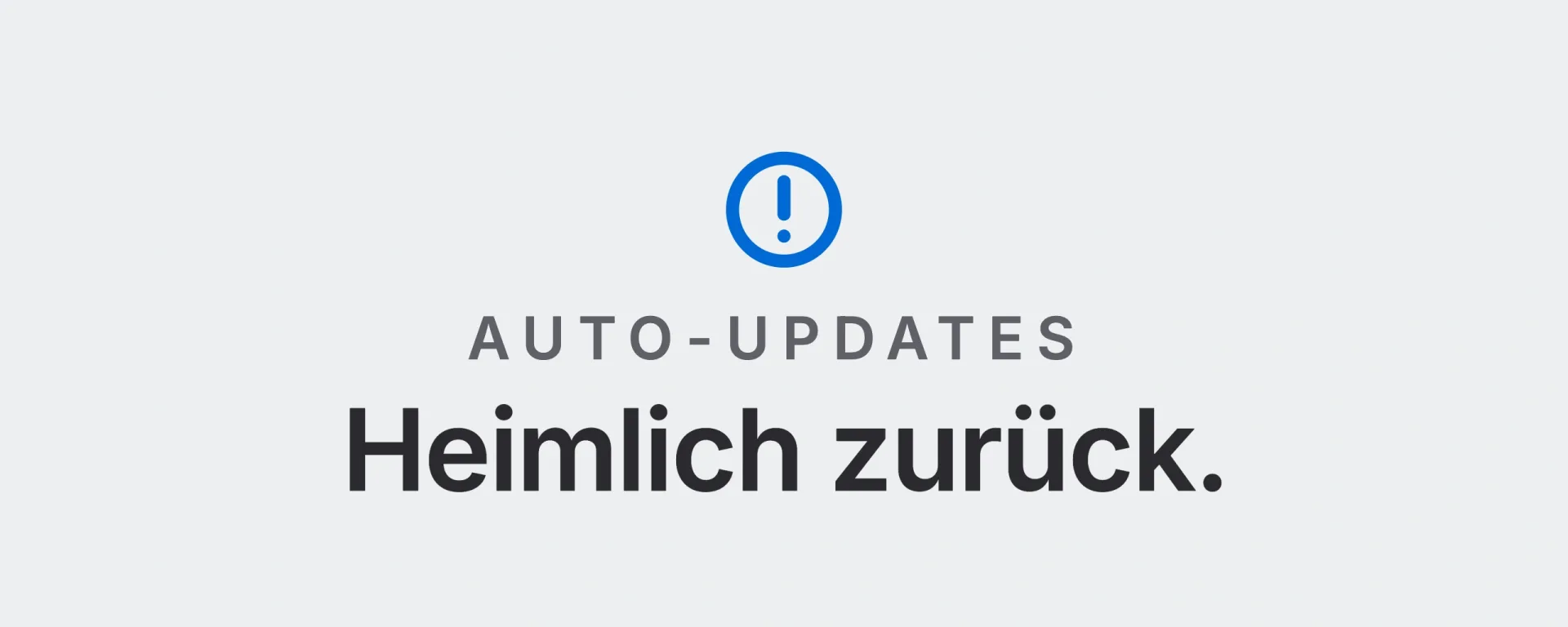 Auto-Updates: Heimlich zurück. Landtwing Informatik, 2026