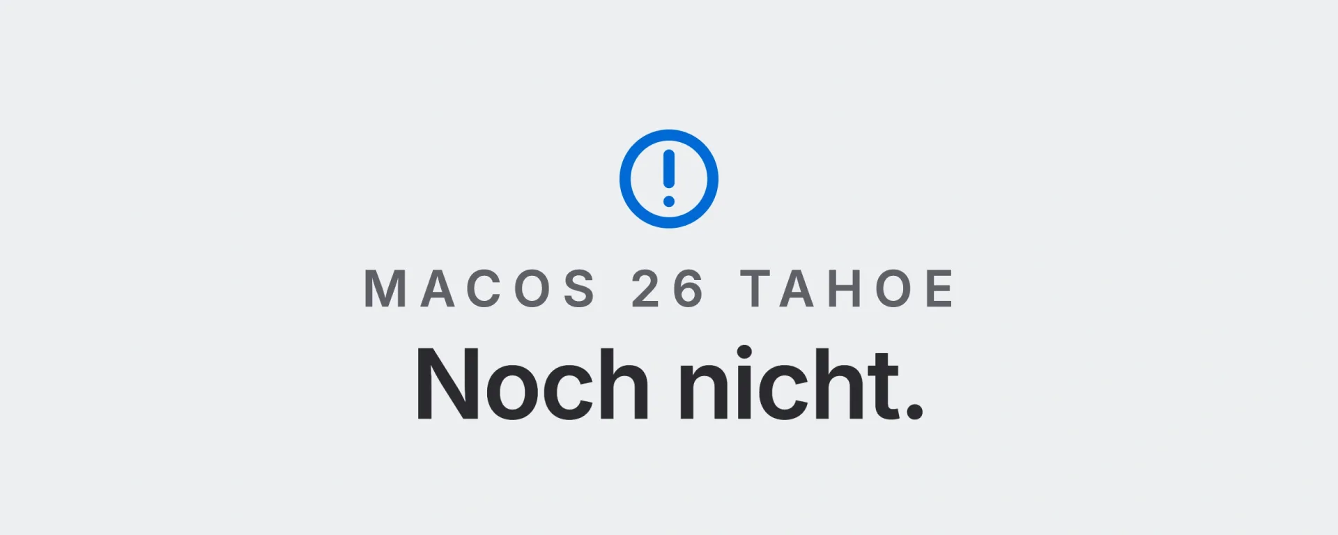 macOS 26 Tahoe: Noch nicht. Landtwing Informatik, 2026
